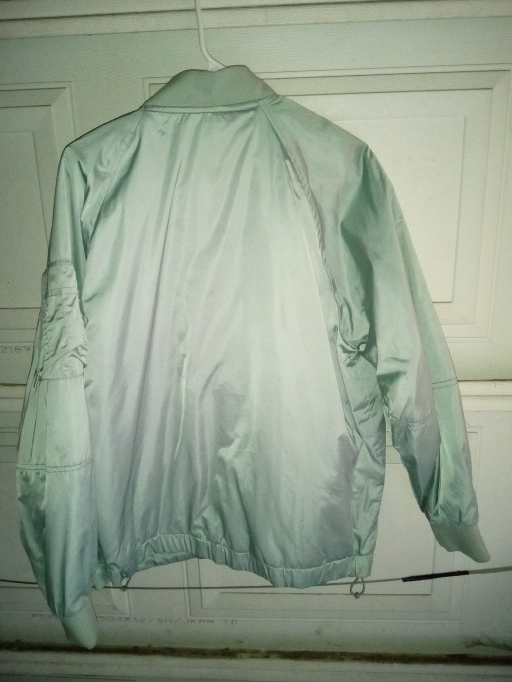 Caslon Mint Green Satin Bomber Jacket - Picture 3 of 3